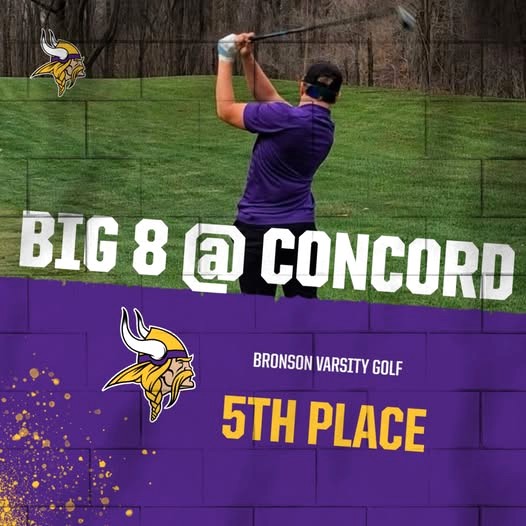 Bronson golfers fifth at Big 8 Jamboree